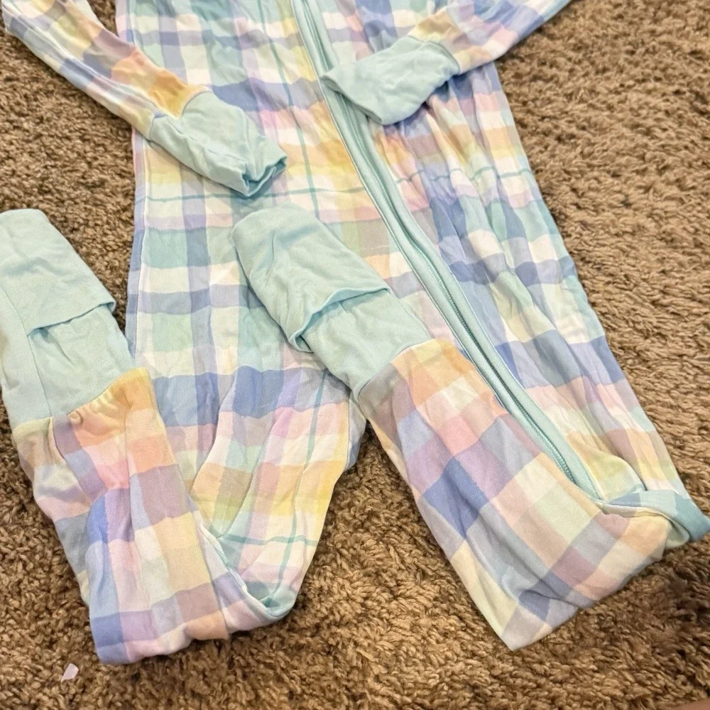Little Sleepies One Piece Baby 18-24M Full Zip Sleeper Lunaluxe Bamboo Stretch